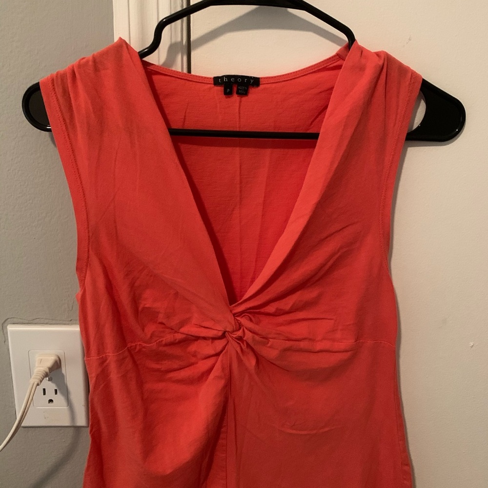 Theory orange tank top